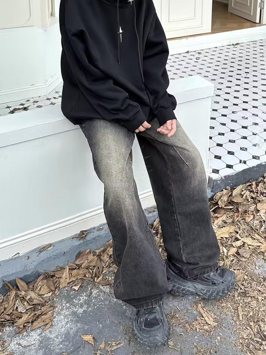 Джинсовые шорты JYL для пар Винтажные Американская стирка Карго Летний уличный стиль Свободные джинсовые S