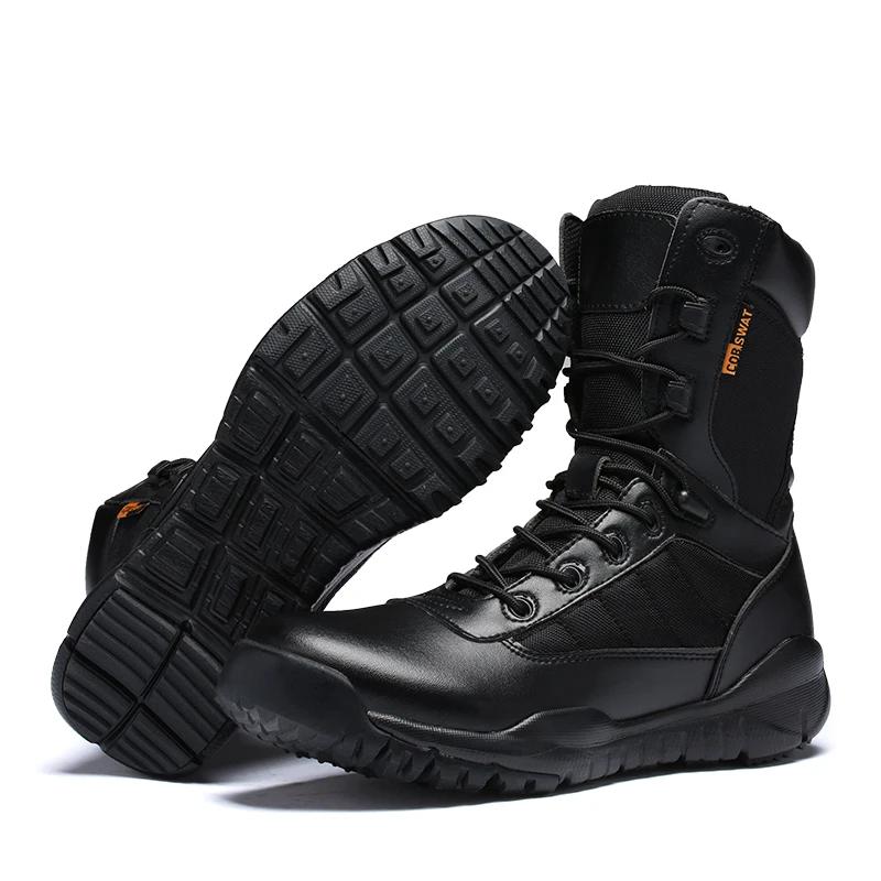 Men Tactical Boots Casual Free Shipping Ankle Waterproof Brand Outdoor Hiking Shoes Plus Size Boot Black Climbing Shoes