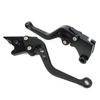 K112 Black Kawasaki Brake and Clutch Levers, 6-position Adjustable, Compatible with Eliminator, Ninja250, Ninja400, Z250, Z400, Versys-X250, Etc.
