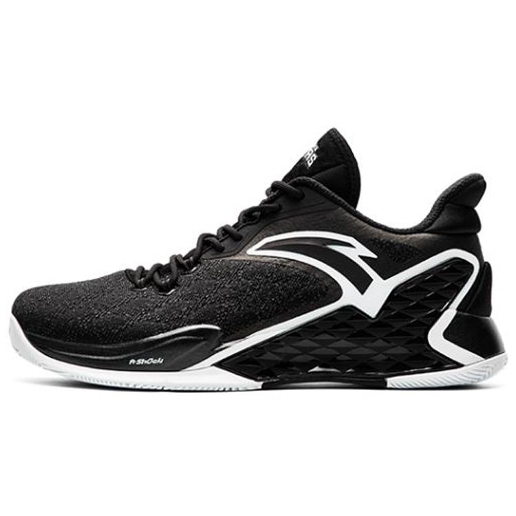 Anta RR5 Cushioning Slip Resistant Abrasion Resistant Low top Basketball Shoes Men's Black White 11741301-2