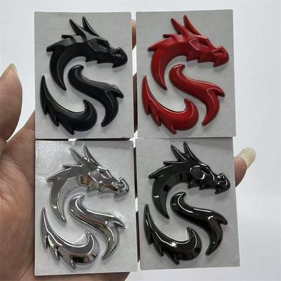 Large Red Dragon Car Emblem New LOGO Car Stickers Side Stickers Tail Stickers Decorative Stickers DIY Modification