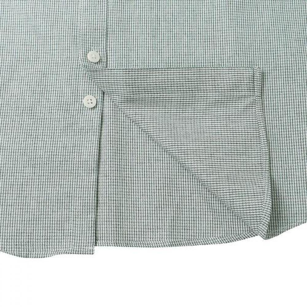 DakS Men S Micro Check Slim Fit Long Sleeve Shirt dma1Shdl322e1