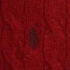 POLO RALPH LAUREN wool blend Long sleeve cable sweater M Red knit Women Used