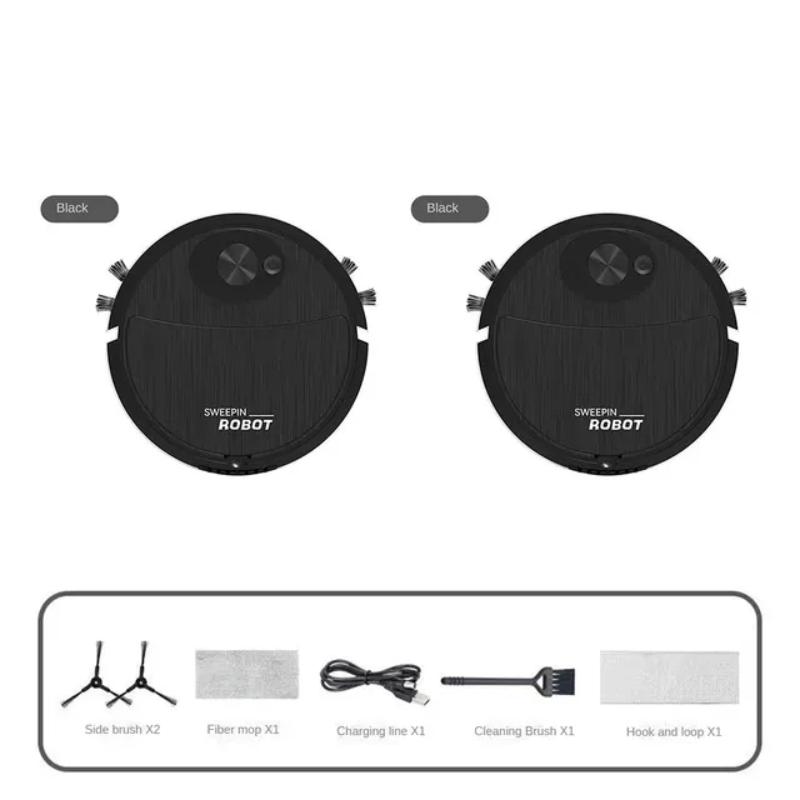Lightweight Robotic Sweeper, Fully Automatic Mini Household Cleaning Machine, USB Rechargeable Smart Vacuum
