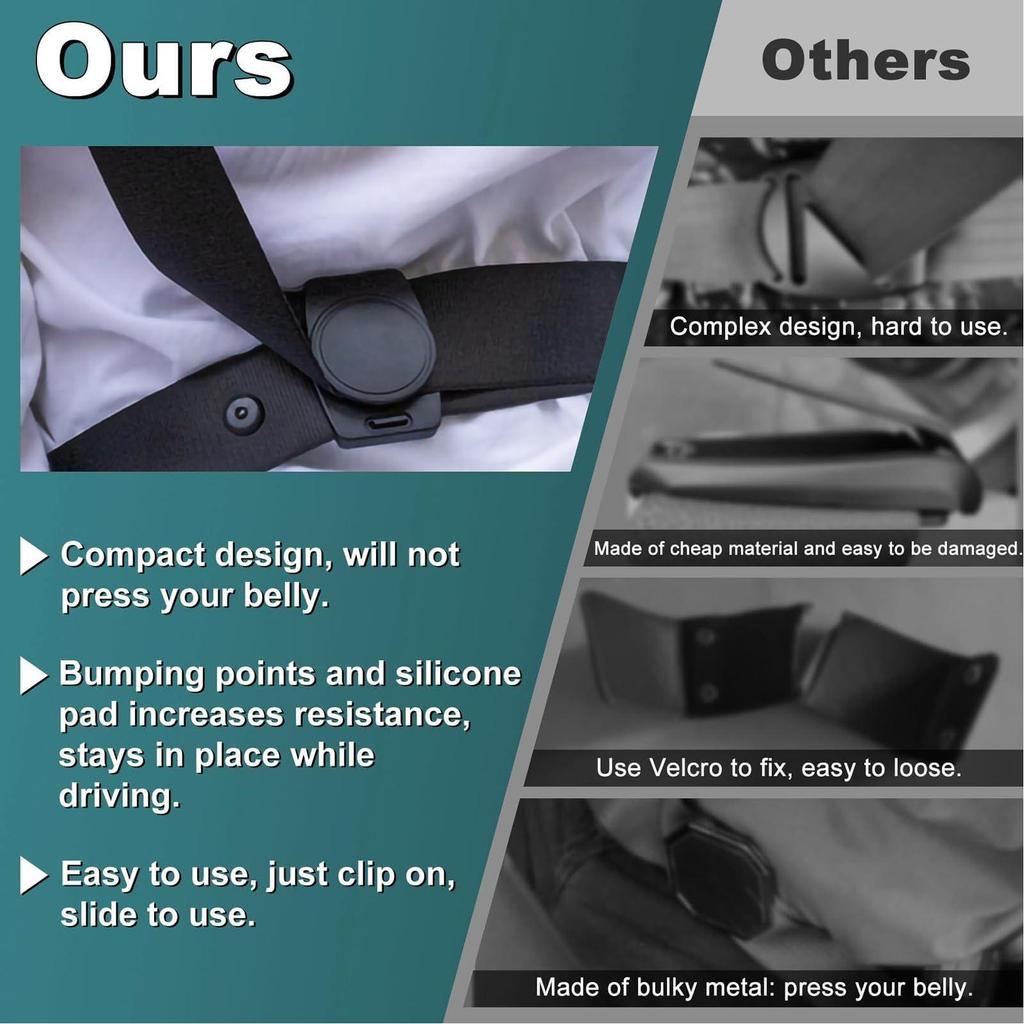 Car Seatbelt Adjuster 2 Pieces Universal Soft Protective Seat Belt Adjuster Locking Clips Seatbelt Locator For SUV Vehicle