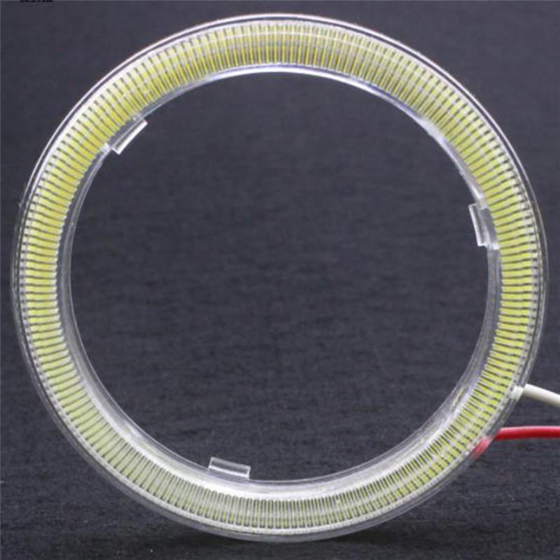 Motorcycle Led COB Headlight Fog Light Halo Ring Car DRL Daytime Running Lights
