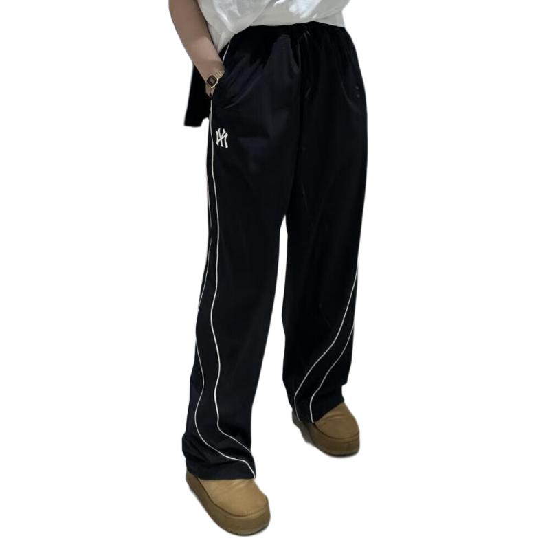 MLB Soft Comfortable Skin-Friendly Versatile Straight-Leg Cool Casual Pants Unisex Pants Black 3AWPV0151-50BKS