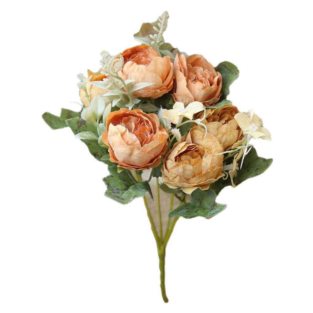 

6 Головок Шелковые Пионы Искусственные Цветы Пионы Свадебный Букет Домашний Декор для Вечеринки