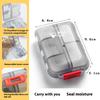 Convenient Travel Pill Organizer Dispenser Portable Pocket Pharmacy Medicine Box Small Case 10 Grids Storage Vitamin Fish Oil