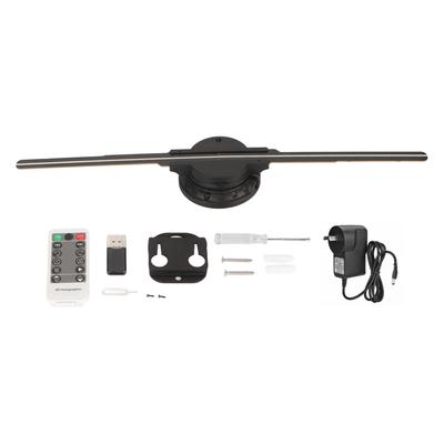 3D Holographic Fan 16.9inch 2 Blades Hologram Fan with 234 LED Beads 800x480 Resolution WiFi
