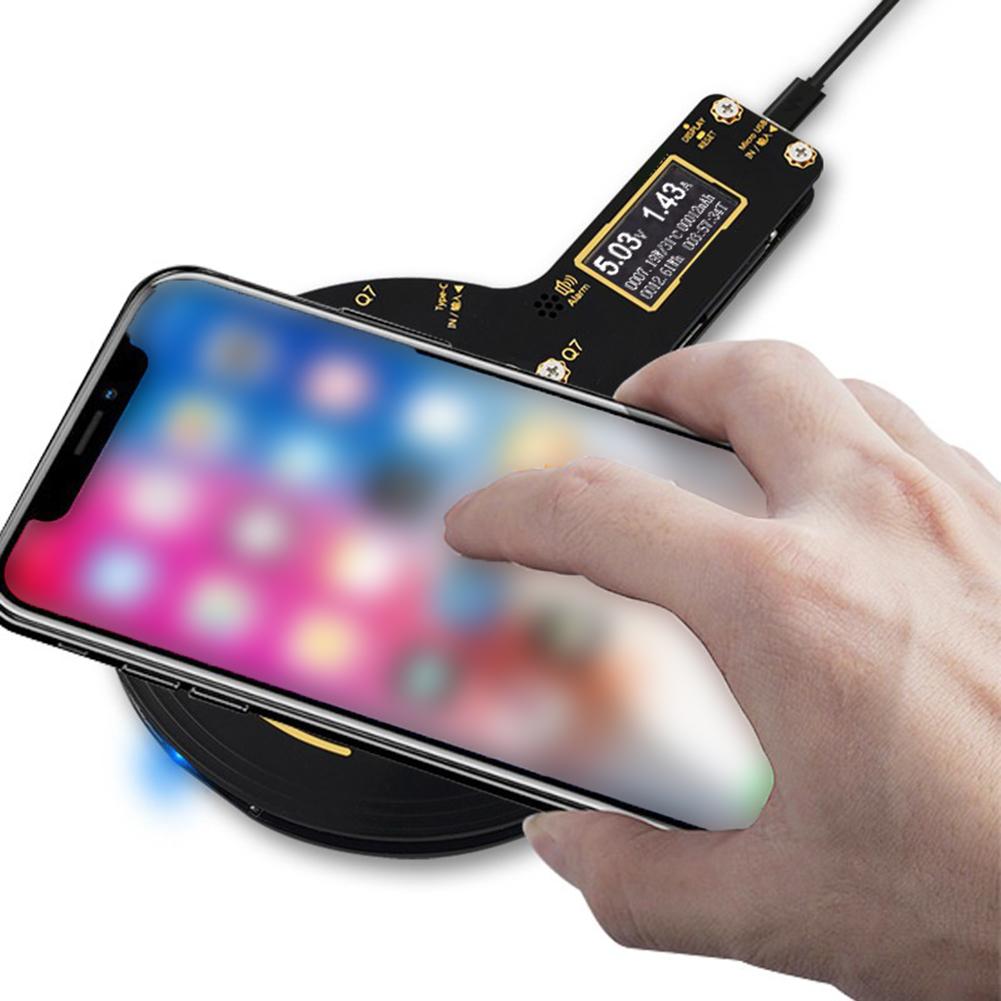 

Wireless Charger Mobile Phone Tester USB Fast Charger LCD Screen Tester Wireless Charger With Power Display 10W Charger Tester China Mainland