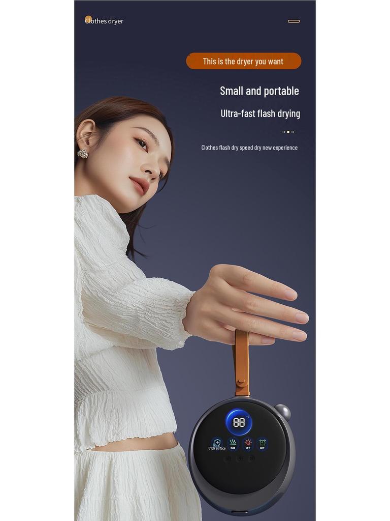 Portable Foldable Smart Clothes Dryer: Quick-Dry Travel Essential