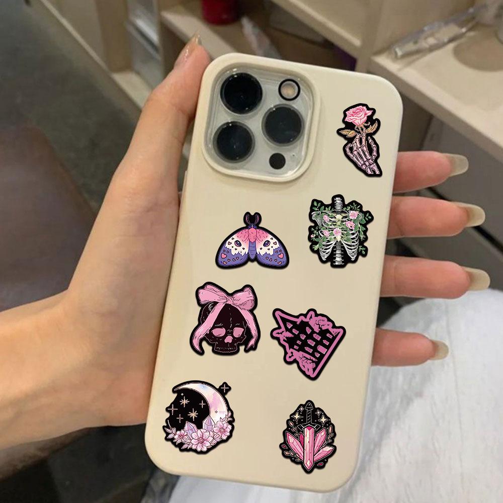 50 STÜCKE Schwarz Rosa Gothic Stil Magische Hexe Cartoon Aufkleber DIY Handy Laptop Gepäck Skateboard Graffiti Aufkleber