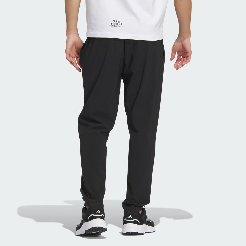 Adidas Solid Color Zip-Up Quick-Dry Slim Fit Sports Capri Pants Men Bottoms Black JD5231