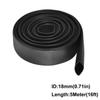 3/10M Black Heat Shrink Wrap Tubing 2:1 1-18mm, Polyolefin Insulation Sleeving for Cable Wire Repair, Splice Protection