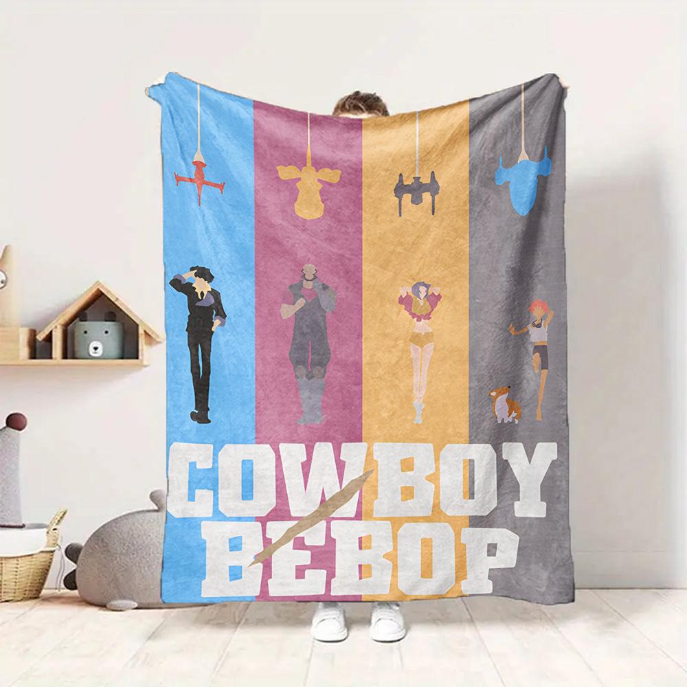 Cowboy Bebop Flannel Blanket Throw Blanket Soft Warm Sofa Bed Camping Car home Decor Unique Christmas Gift C930215