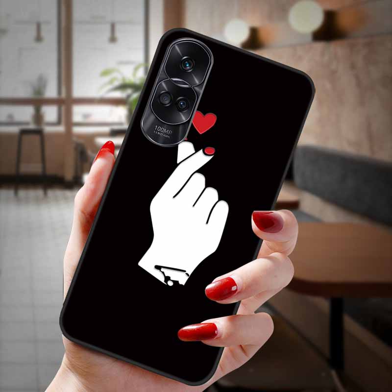 For Honor 90 Lite 5G Case 3D Flower Relief Emboss Silicon Back Cases For Honor 90 Cover Honor90 Pro 90Pro 90Lite Soft Protective