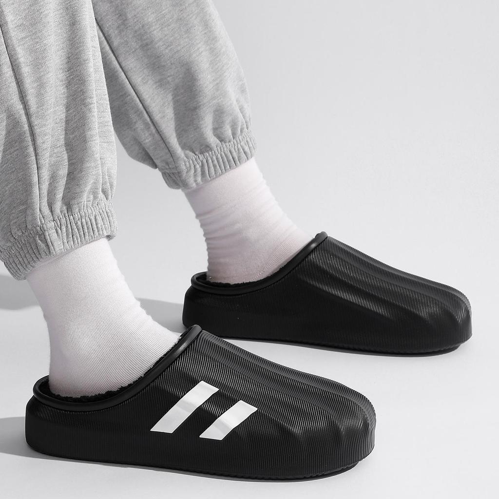 2025 Waterproof Cotton Slippers: Thick-Soled, Non-Slip Indoor/Outdoor Warm Shoes for Men & Women
