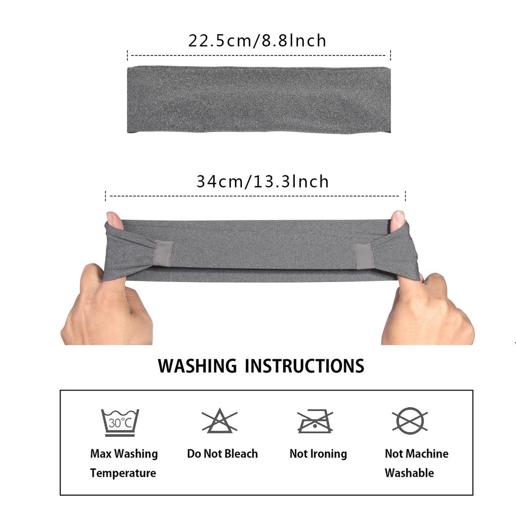 1 PC Nonslip Elastic Folds Yoga Hair Bands Fashion Wide Sports  Summer Stretch SweatBand Headband Running Accessories