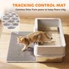 XL Stainless Steel Cat Litter Tray with Lid Up To 8 Kg Light Grey