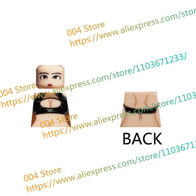 18+ Adult Building Block MOC Anime Action Figure Sexy Model Date Cartoon Swimwear Girl Hair Kit Ornament Toy Gift Collection F31