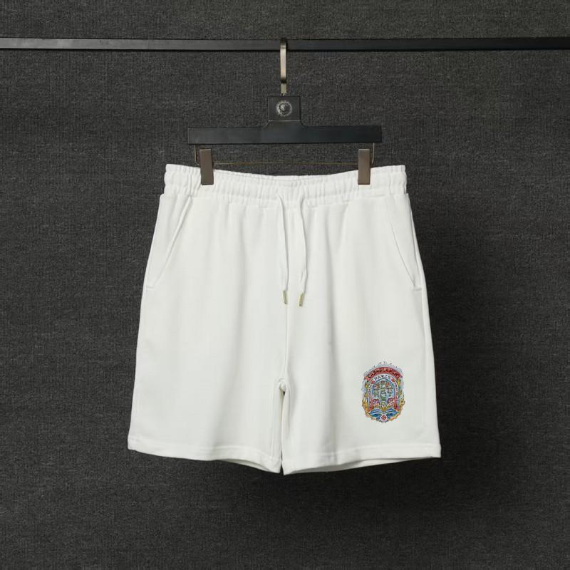 Casablanca Mens Cotton Shorts Streetwear Loose Fit Short Pants With Stretch