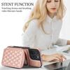 Quilted Zipper Wallet Phone Case For IPhone 15/14/13/12 - 7 Colors Leather Card Holder Cover