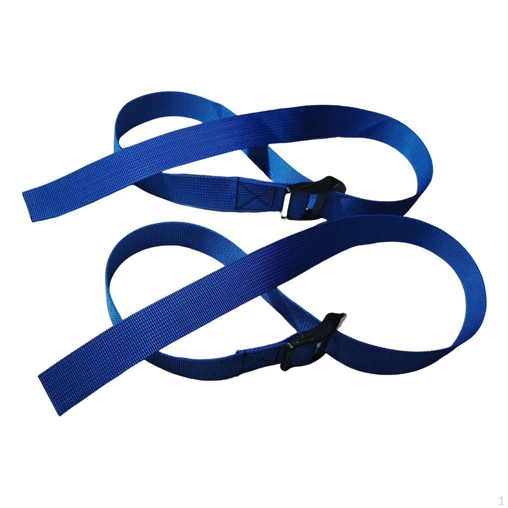 2 Pack 30" Rowing Machine Foot Straps, Lightweight And Portable Fixing Bands,