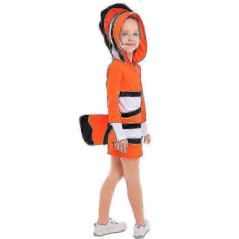 Finding Nemo Clownfish Cospaly Costume Kids Girl Adult Women Dress Animated Film Nemo Clothing Halloween Christmas Party New Arrival