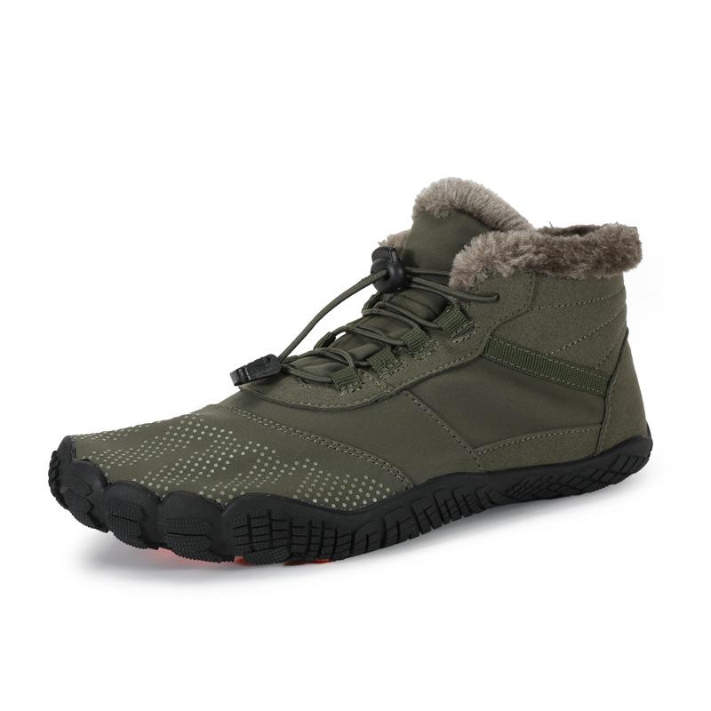 Sports Cotton Shoes Men And Women Plus Velvet Warm Boots Wear-Resistant Non-Skiing Floor Boots Winter Thickened Couple Shoes
