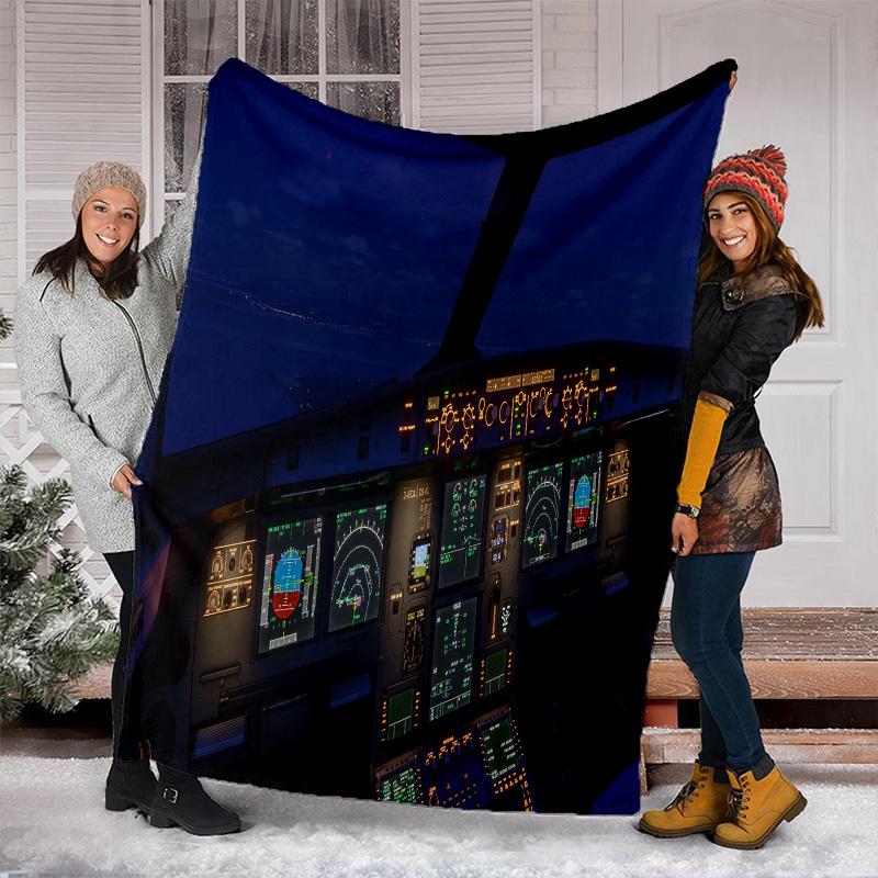 Pilotenblick Sternenhimmel Decke Perfekt für alle Jahreszeiten Weich Bequem Sofa Büro Nickerchen Reisen Geburtstagsgeschenk Weihnachtsgeschenk
