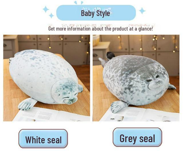 Osaka Spotted Seal Pillow Plush Toy