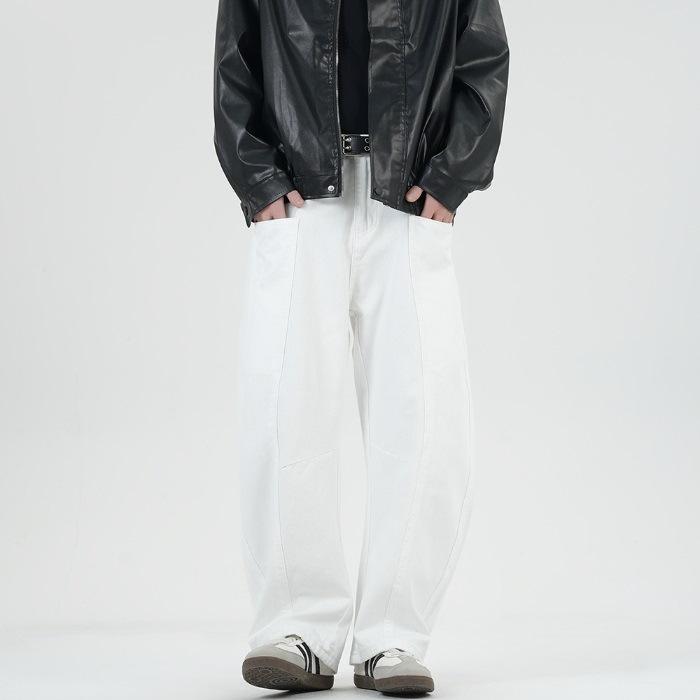 

Новые весенне-летние брюки-шаровары, грязные брюки, выгоревшие уличные джинсы, брюки 3XL белый