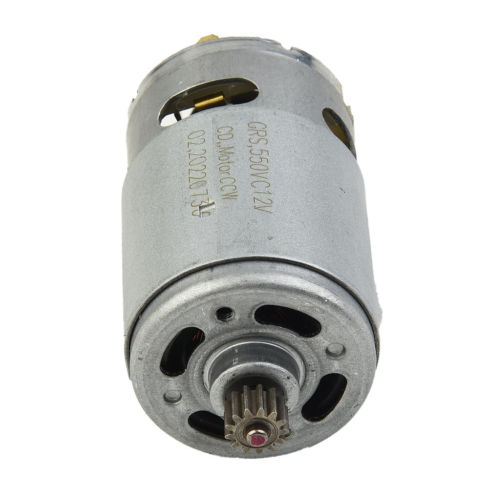 12V 13 Teeth 550VC8518 Gear Motor for GSR12V15 TSR1080 2 LI Rechargeable Electric Drill Screwdriver Rotor Replacement Part