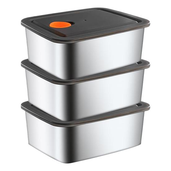 1/2/3/4/5/6/8/10Pcs Food Storage Containers Set Lunch Box Stainless Steel Stackable Snack Containers