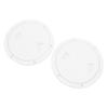 2PCS 6 Inch Boat Round Inspection Deck Plate with Detachable Cover for Marine Yacht White