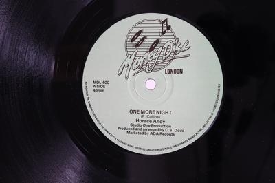 12inch Record HORACE ANDY  STUDIO ONE BAND  One More Night  One More Night Pa MDL400 MONEY DISC LOND UK Reggae Ska  Dub Used