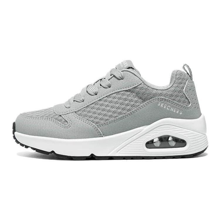 Skechers Uno Comfortable Durable Breathable Low-Top Kids Skate Shoes Kids sneaker Gray 403667L-GRY 37