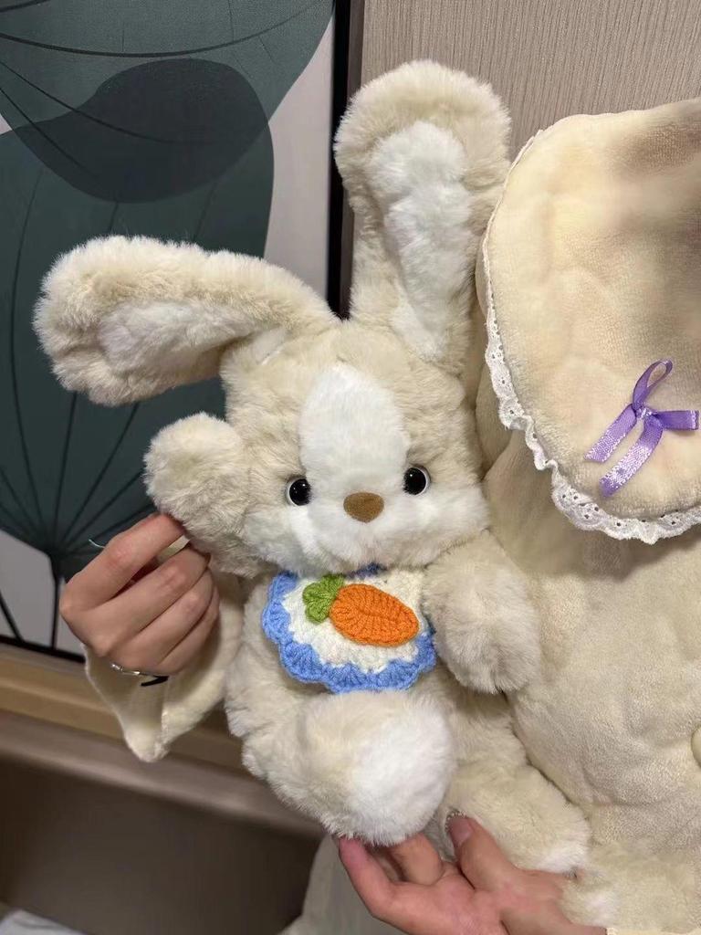 Adorable Rabbit and Puppy Sleep Companion Plush Toy – Free Shipping