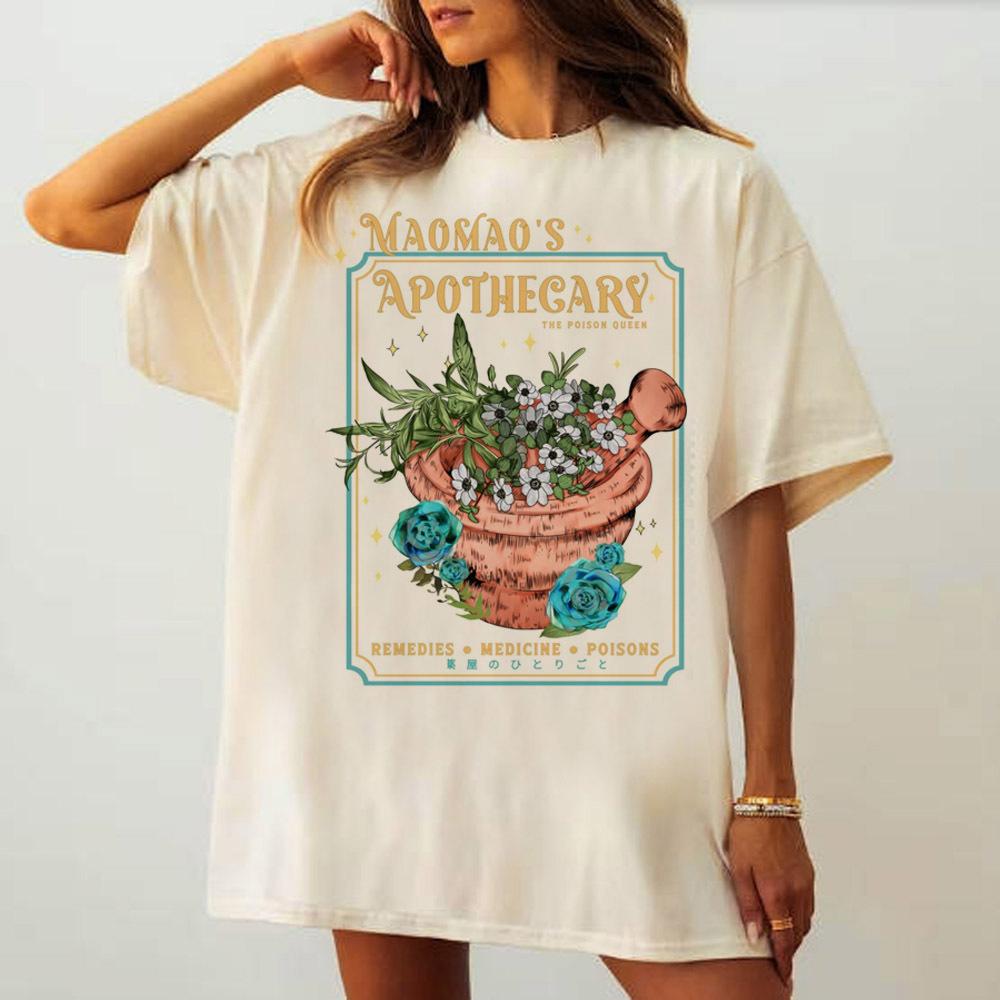

The Apothecary Diaries Tshirt Women Kawaii Grunge Streetwear Pastel 80s Retro Shirt Grunge Classic 80s Aesthetic Hip Hop Tops 4XL