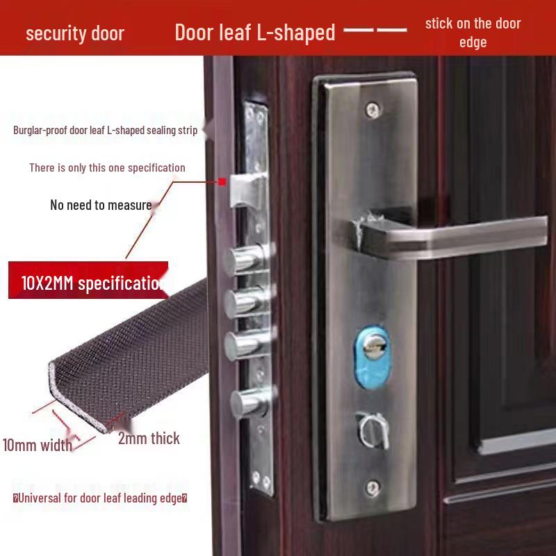 Self-Adhesive Soundproof & Anti-Theft Door Seal Strip