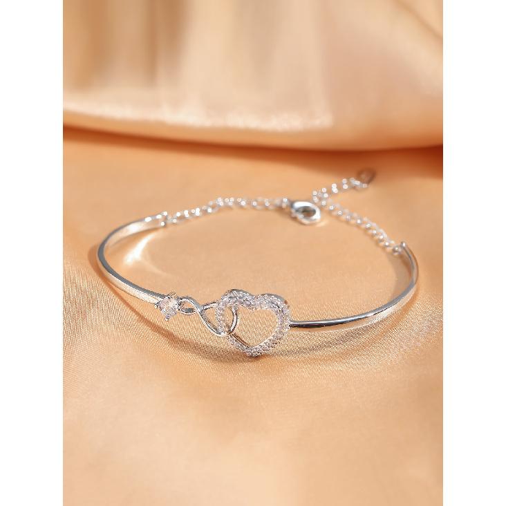 New Chain Love Hollow Bracelet, Luxury Elegant Women's Bracelet