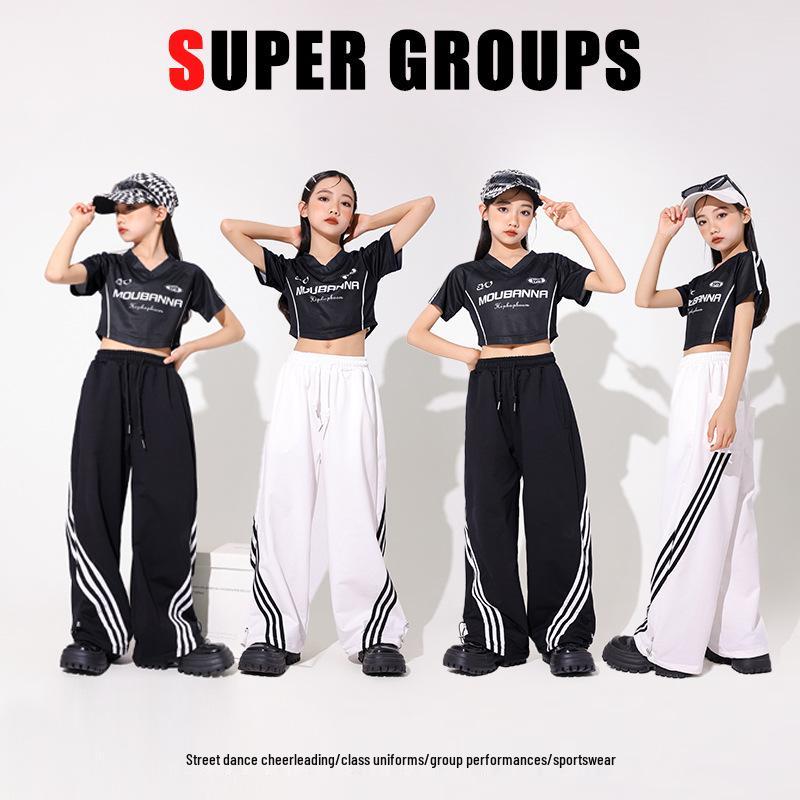 Children's Street Dance Hip-Hop Jazz Performance Costume and Practice Outfit