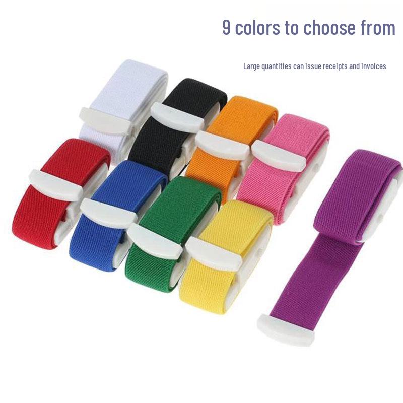 

Высокоэластичный турникет: Портативный бандаж с пряжкой для использования в экстренных ситуациях на открытом воздухе, для оказания первой помощи, в больницах, для флеботомии и инфузии. 2.5*40 cm красный