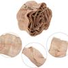 Festive Faux Linen Plaid Christmas Ribbon - Red/Black & Black/White Pleated Burlap