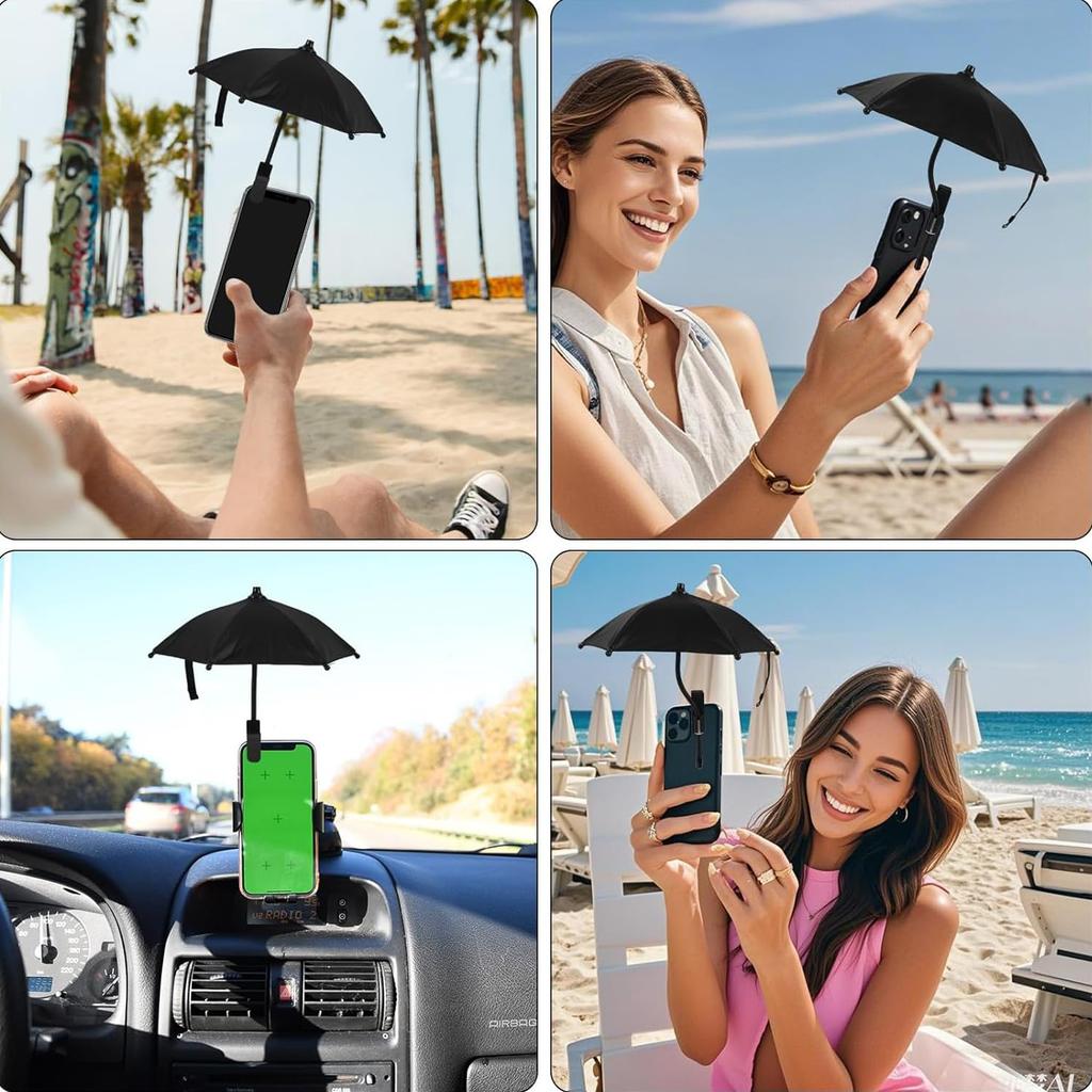 Car Smartphone Sunshade Smartphone Holder Sunshade Sunshade Smartphone Umbrella Rainproof