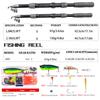 Black Fishing Set, Long Throw Straight Handle Sea Fishing Rod, Spinning Wheel Fishing Rod, Lure Set