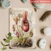 Vintage Metal Tin Sign Wall Art Floral Butterflies Decor for Home Living Room Kitchen