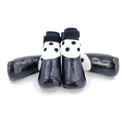 Niedliche Cartoon Hunde Schuhe Socken Wasserdicht Rutschfest Hunde Regen Schnee Stiefel Socken Welpe Kleine Katzen Hunde Gummi Socken Fußschutz