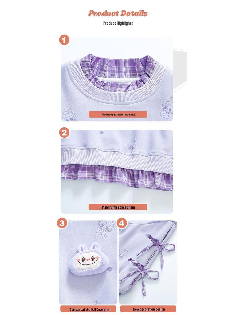 2025 Autumn New Cartoon Fashion Girls' Two-Piece Set